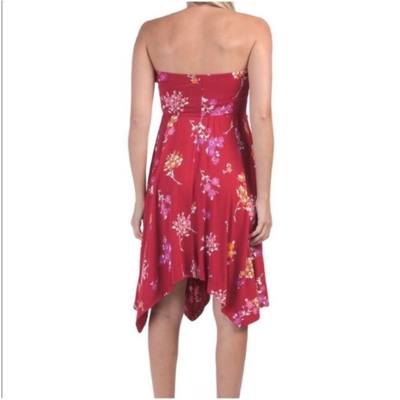 LAST ONE ❤️EXPRESS STRAPLESS HANDKERCHIEF DRESS - Picture 2 of 2